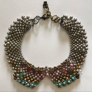 Anthropologie beaded collar necklace